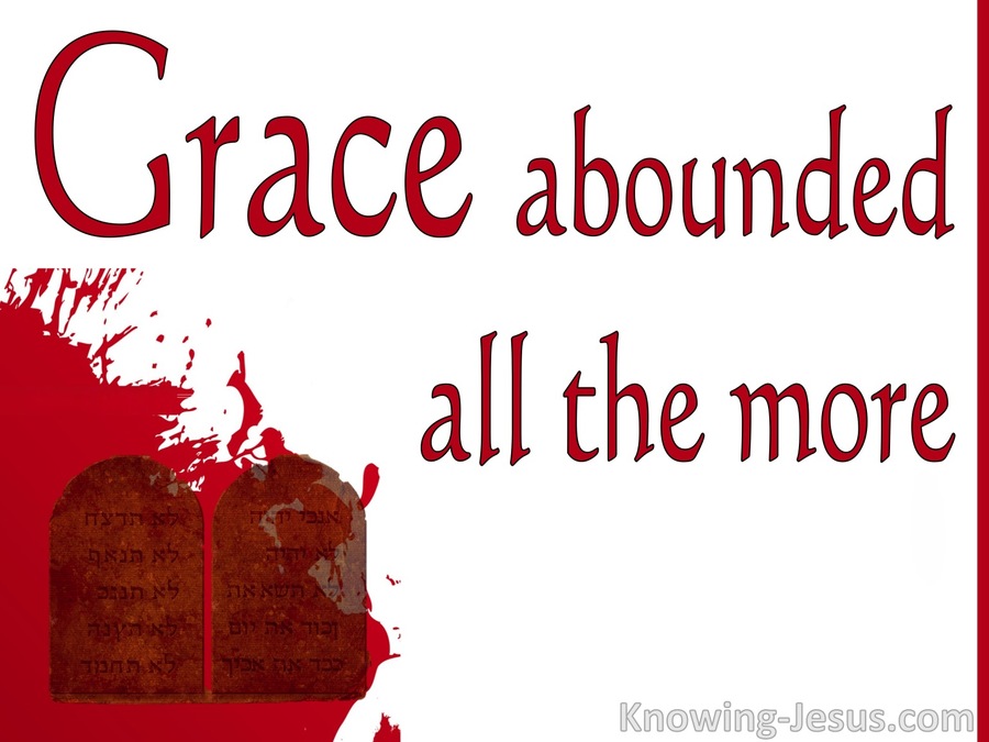 Romans 5:20 Grace Abounded (red)
